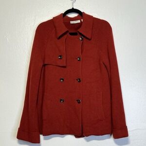 Neiman‎ Marcus Cashmere Collection 100% Cashmere  Jacket Coat Womens Sz L